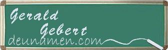 Gerald Gebert Visitenkarte
